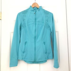 TANGERINE Teal Athletic Zip-Up Jacket